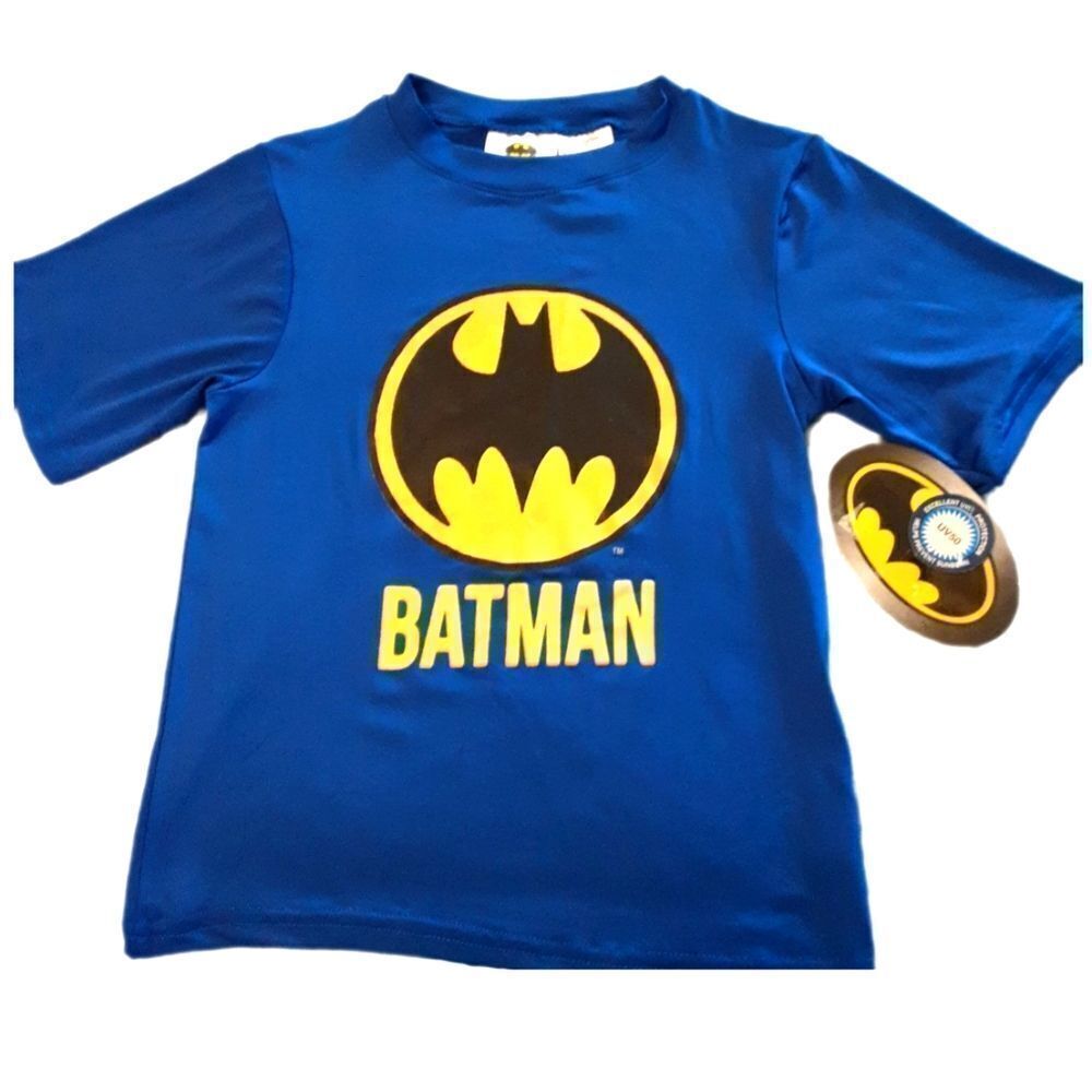 BATMAN Official Swim/Play Shirt‎ UV Protection 50 SPF sz 5/6
